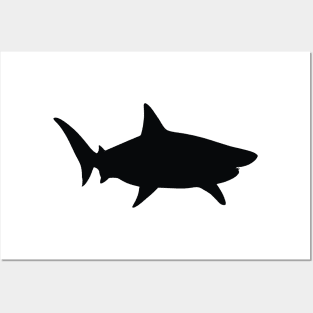 Cool Shark Silhouette Posters and Art